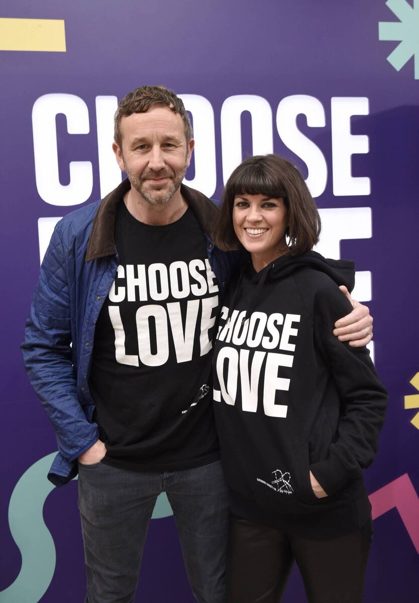 Chris O'Dowd and Dawn O'Porter attend Choose Love Launches In Los Angeles Picture: by Vivien Killilea