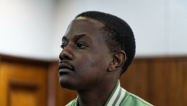 Bellarmine Chatunga Mugabe appeared in court (Kayleen Morgan/AP)