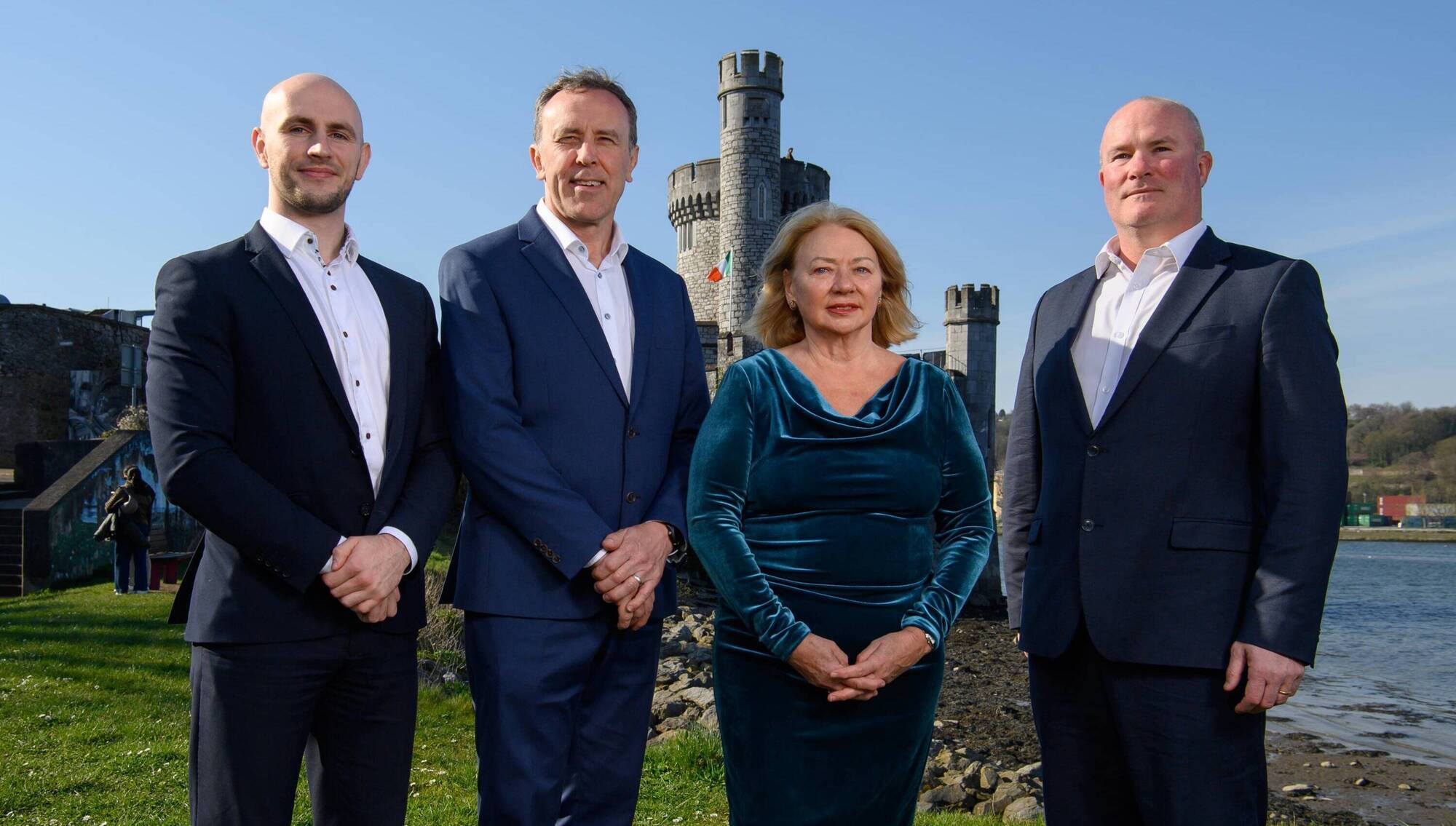 Stephen O’Driscoll and Mark Ryan of MWM Group, with Sandra Maher and John Barrett of Inspire Financial. 