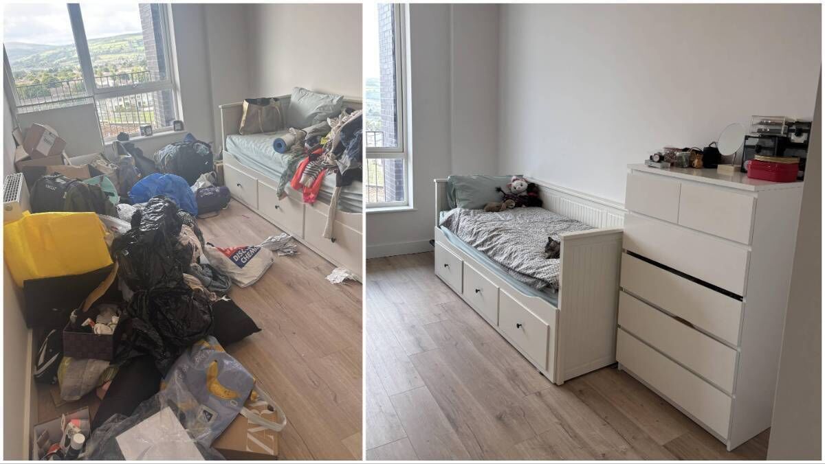 A space Jenny worked on: Before and after. A space Jenny worked on: Before and after.