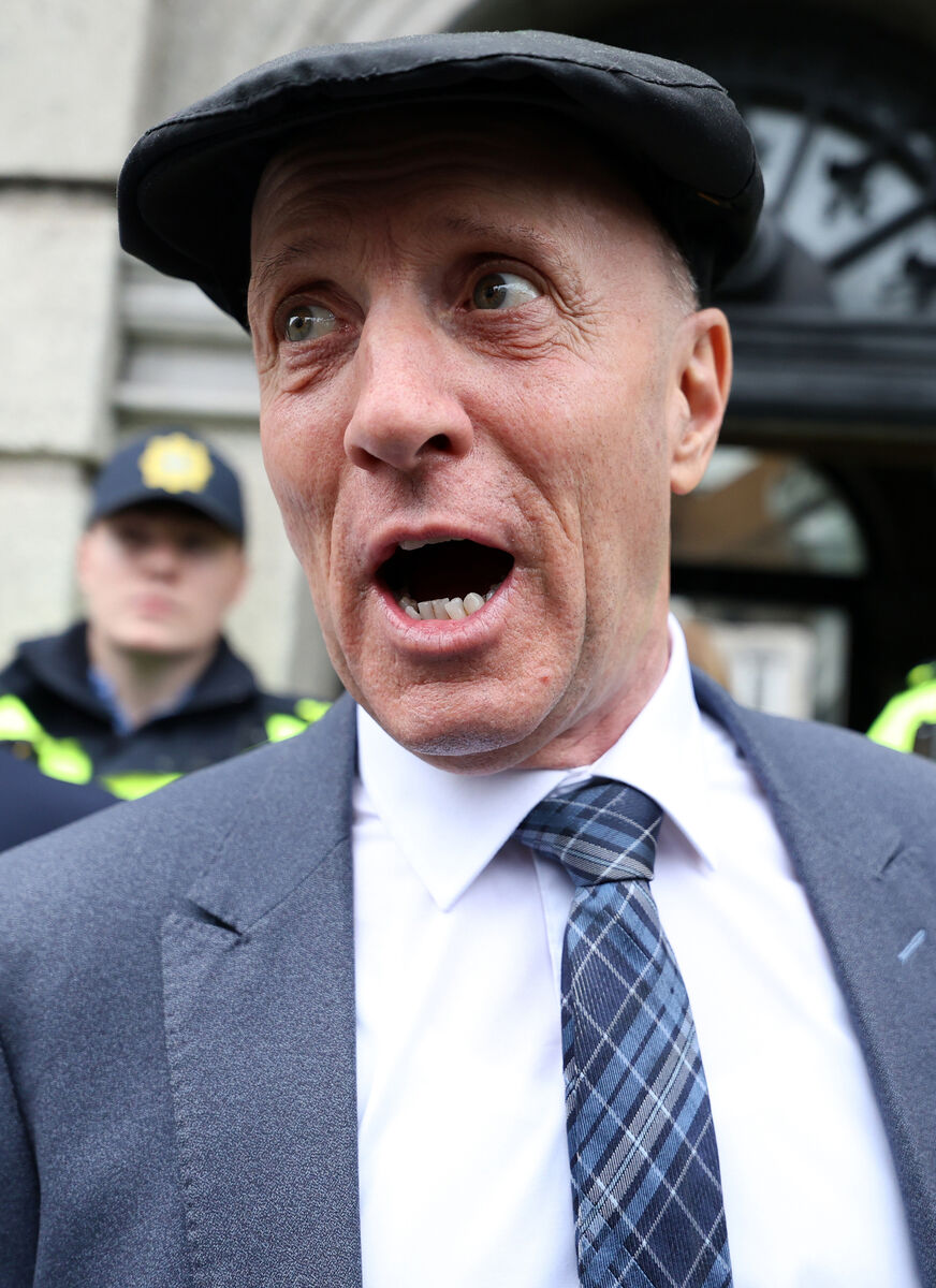 Independent Kerry TD Michael Healy-Rae telling the media outside Leinster House on Tuesday he would vote against the Government and resign his junior agriculture ministry. See Louise Burne's video below. Picture: Leah Farrell/RollingNews