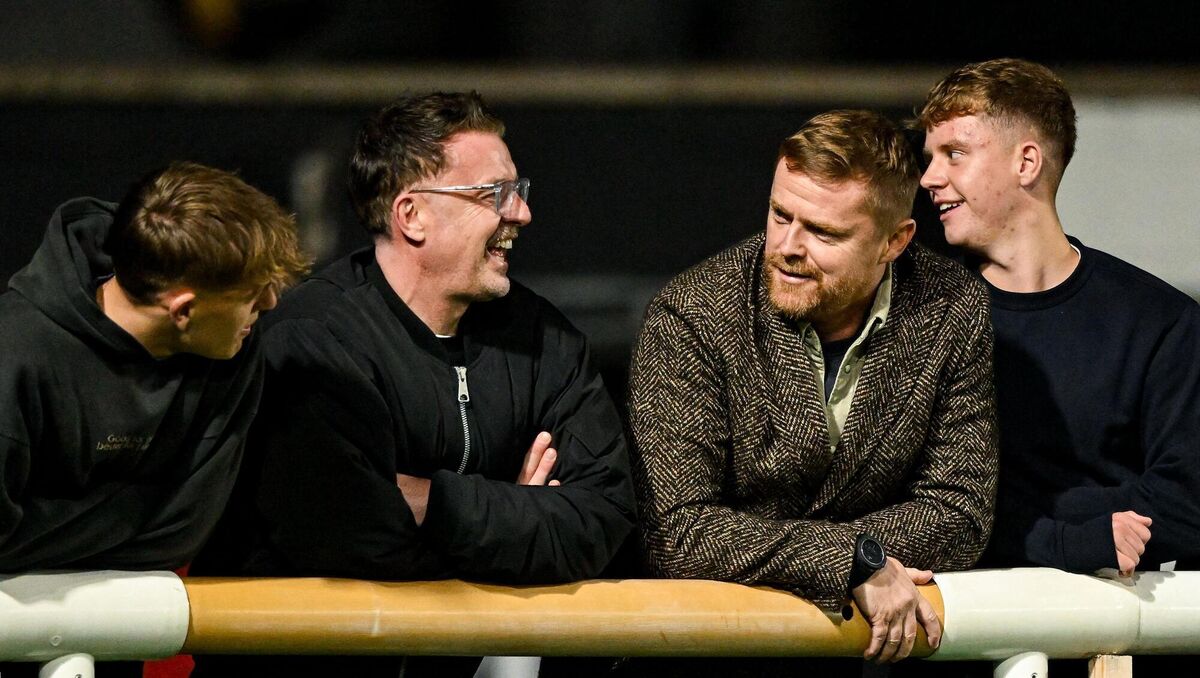 Damien Duff in attendance during the EA SPORTS MU20 LOI Enda McGuill Cup match between Shelbourne and UCD. Pic: Shauna Clinton/Sportsfile.