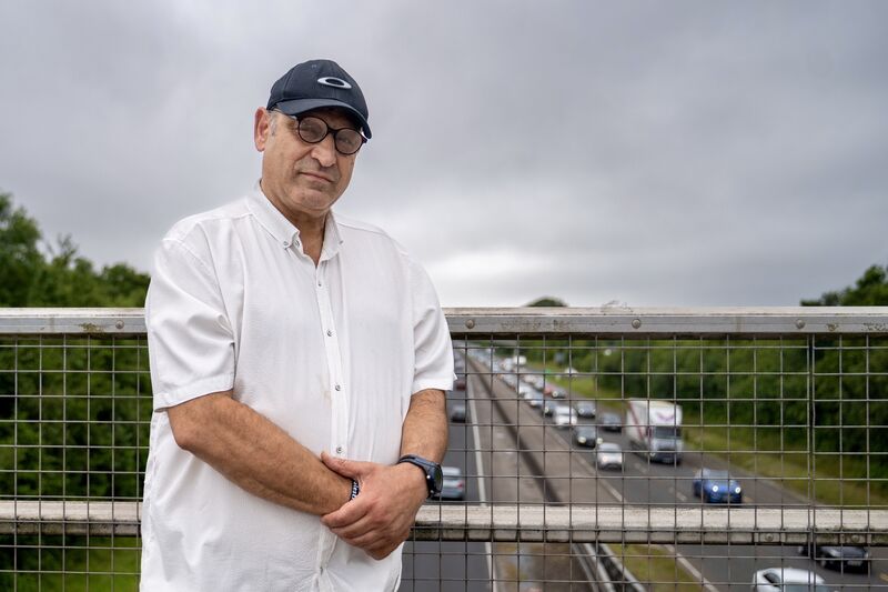 Peyman Nasser, originally from Iran and living in Ireland for over 30 years, was among the first protesters in Cork to stand against the war in Gaza. Now he worries about the safety of family members in Iran. Picture: Chani Anderson