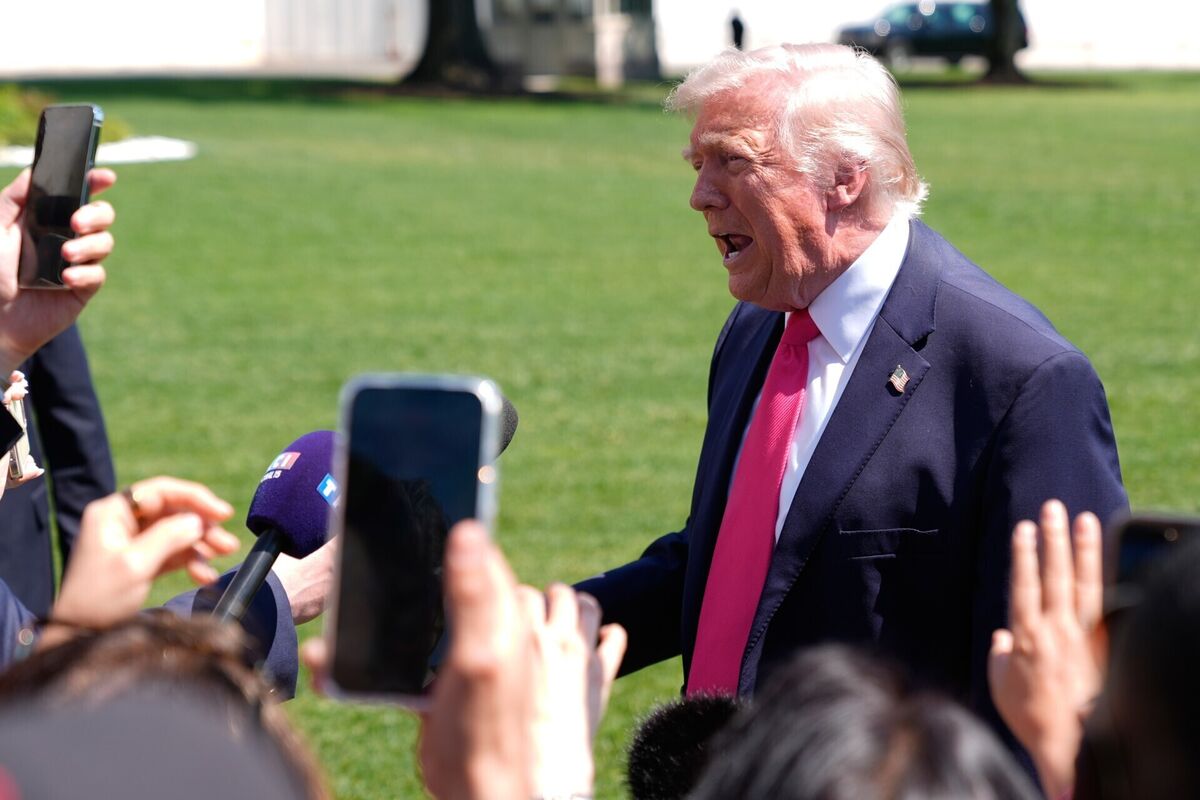 US president Donald Trump posted on social media earlier this month that 'a whole civilization will die tonight, never to be brought back again.' Picture: Manuel Balce Ceneta/AP