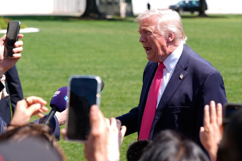 US president Donald Trump posted on social media earlier this month that 'a whole civilization will die tonight, never to be brought back again.' Picture: Manuel Balce Ceneta/AP