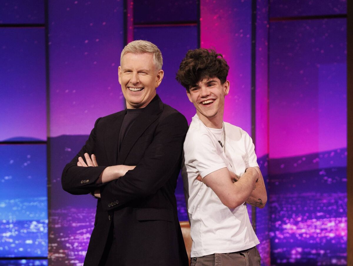 Patrick Kielty with Jesse Sludds