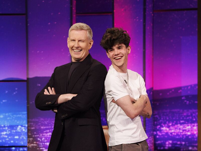 Patrick Kielty with Jesse Sludds