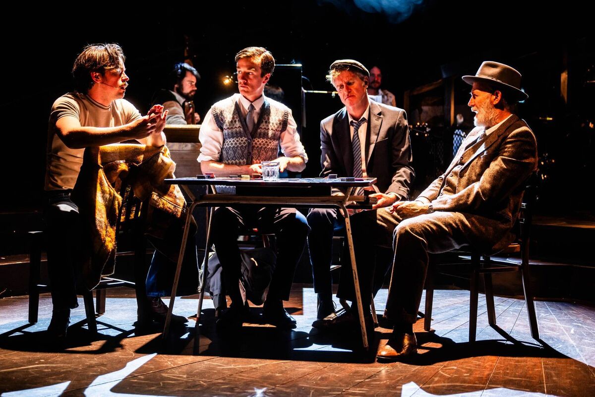  Ferdia Walsh-Peelo, John McCarthy, Damian Kearney, Tommy Tiernan in The House Must Win. Picture: Ruth Medjber