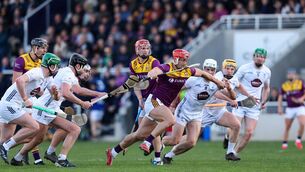 <p>Lee Chin scored 1-12 for Wexford in their Leinster SHC victory over Kildare. Pic: Michael P Ryan/Sportsfile</p>