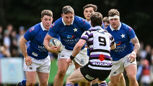 <p>Former Munster back Dan Goggin in action for St Mary's in their Energia AIL Division 1A victory over Terenure College. Pic: Paul Phelan/Sportsfile</p>