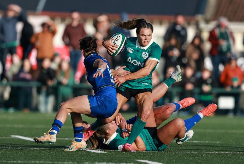 Ireland's Béibhinn Parsons scored a hat-trick against Italy. Pic: ©INPHO/Dan Sheridan