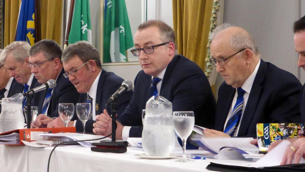 Munster GAA CEO Kieran Leddy, second from right 