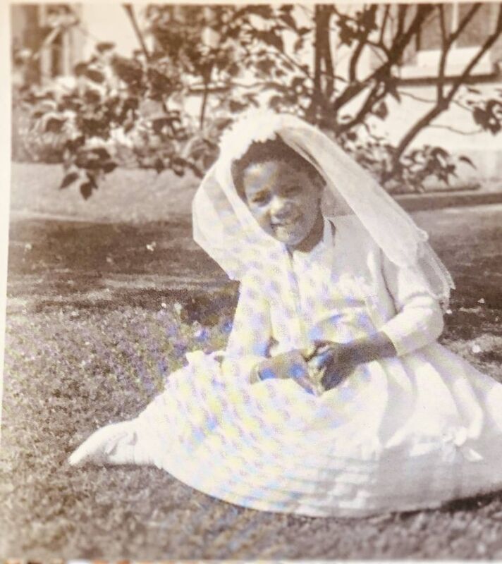 Rosemary Adaser aged 7 on her Communion day. File picture