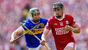 <p>MUNSTER MADNESS: Darragh Fitzgibbon of Cork is closely watched by Robert Doyle of Tipperary during the Munster SHC. Pic: ©INPHO/James Lawlor</p>
