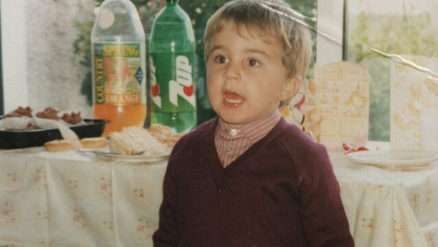 <p>Carl Mullan as a child </p>