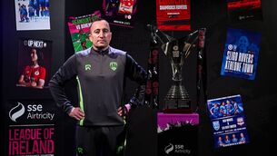 <p>STEPPING DOWN: Barry Ryan has stepped down for his position as manager of the Cork City’s Women’s senior side. Pic: Stephen McCarthy/Sportsfile.</p>