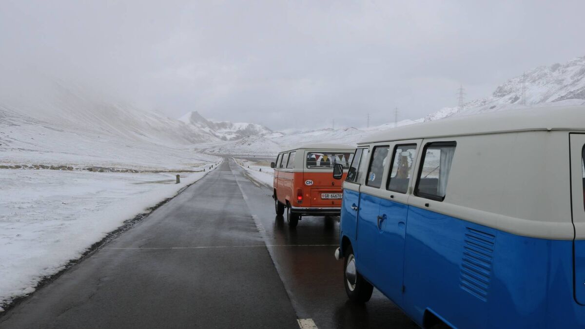 Martha Timlin on tour in the Swiss Alps.