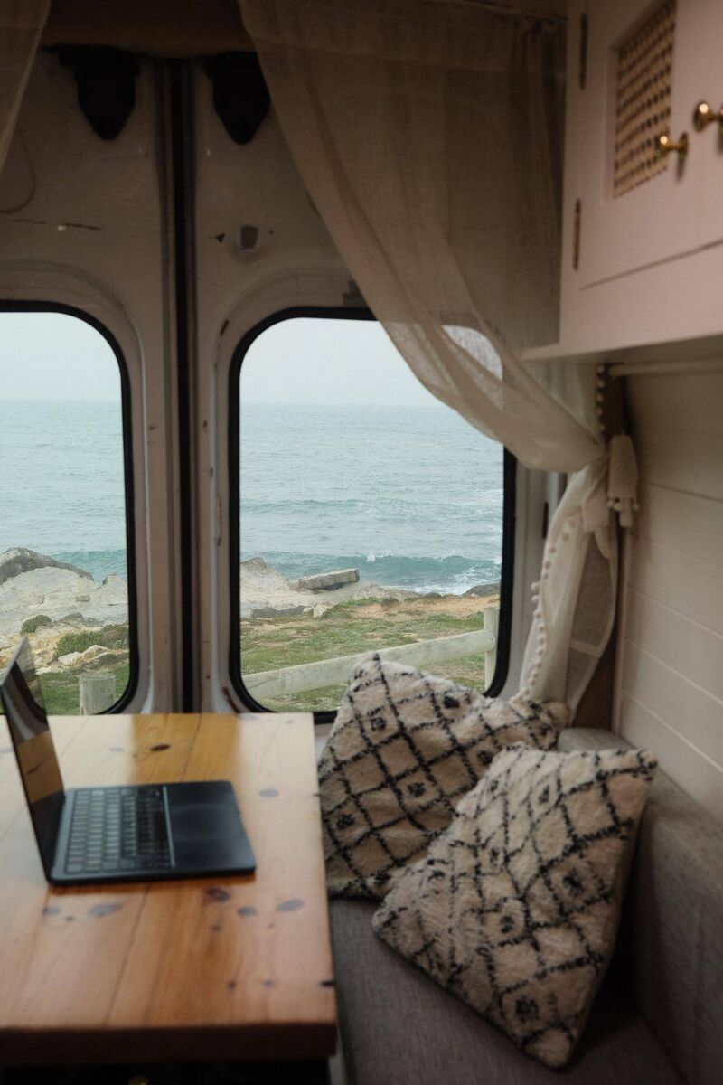 Niamh Donoghue loves to combine her work with her vanlife experience.