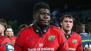 <p>Edwin Edogbo made his Ireland debut against Italy during the Six Nations. Pic: ©INPHO/Roberto Bregani</p>