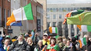 <p>Fuel protesters outside Leinster House. Picture: Leah Farrell /RollingNews.ie</p>