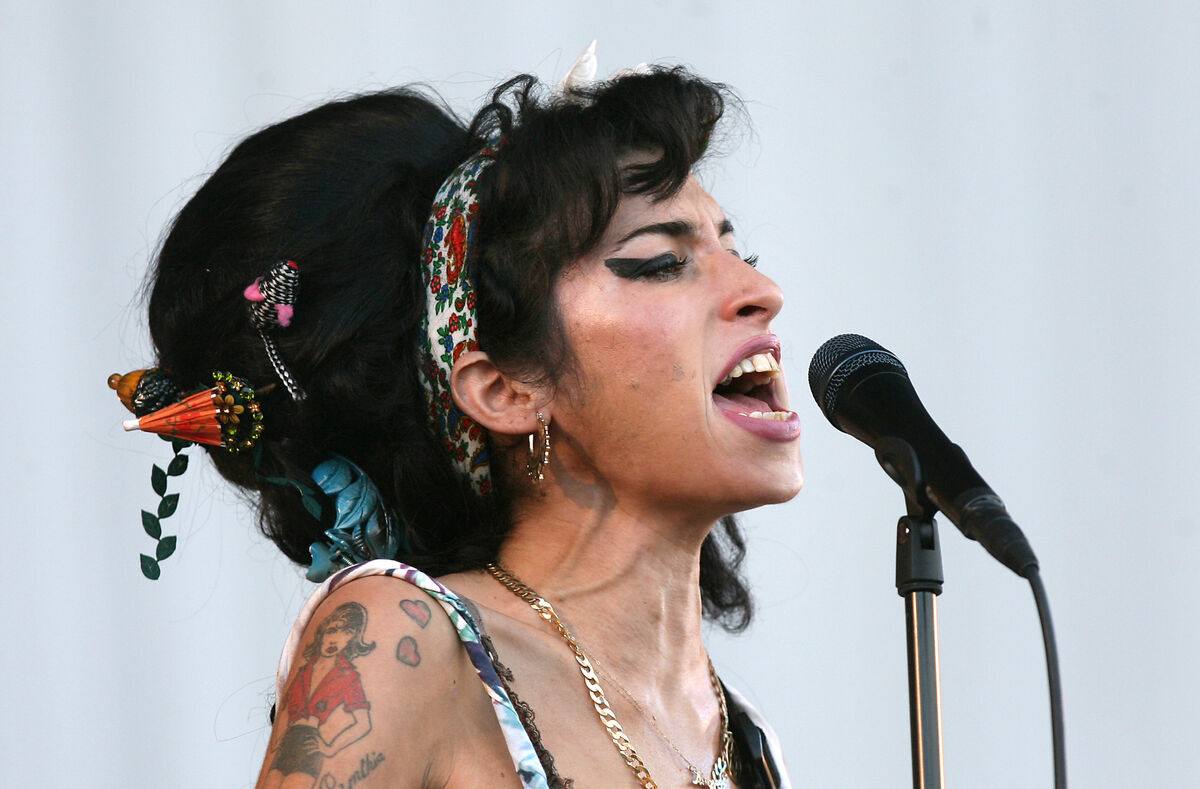 Amy Winehouse performing in July 2008.