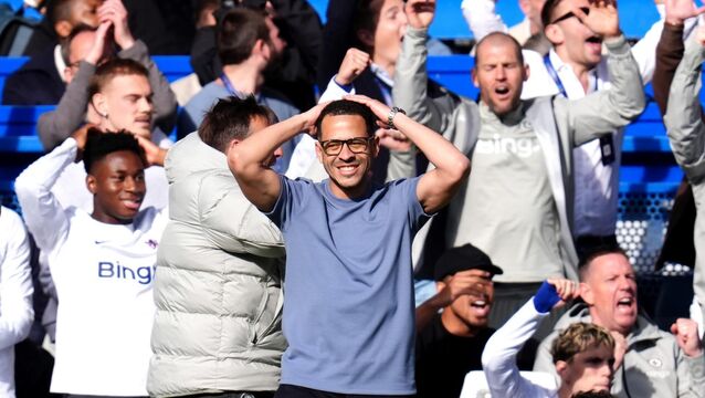 <p>FEELING BLUE: Chelsea manager Liam Rosenior reacts on the touchline. Pic: John Walton/PA Wire.</p>