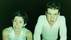 <p>Cillian Murphy and Eileen Walsh in Disco Pigs in <br>1996. Picture: Irish Examiner Archive</p>
