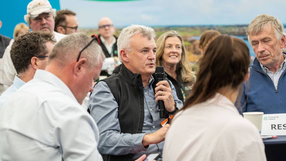 TJ Hughes, senior client adviser, Enterprise Ireland, pictured at the Enterprise Ireland Innovation Arena at the National Ploughing Championships 2025