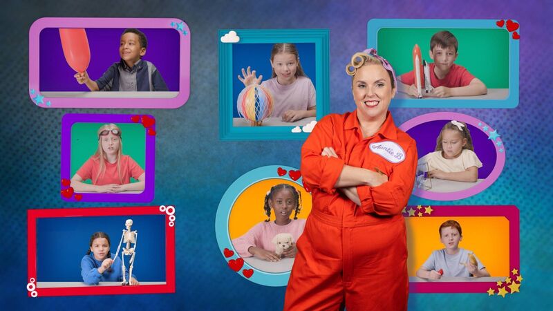 Laura O'Mahony as Auntie B for the kid's TV show 'Auntie B's Fantastic Facts!' Picture: RTÉ