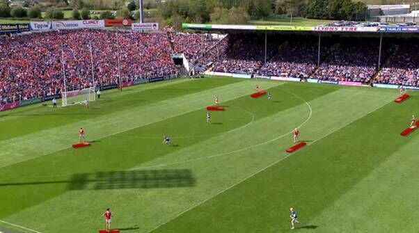 How Cork regularly set up on their own puckout.