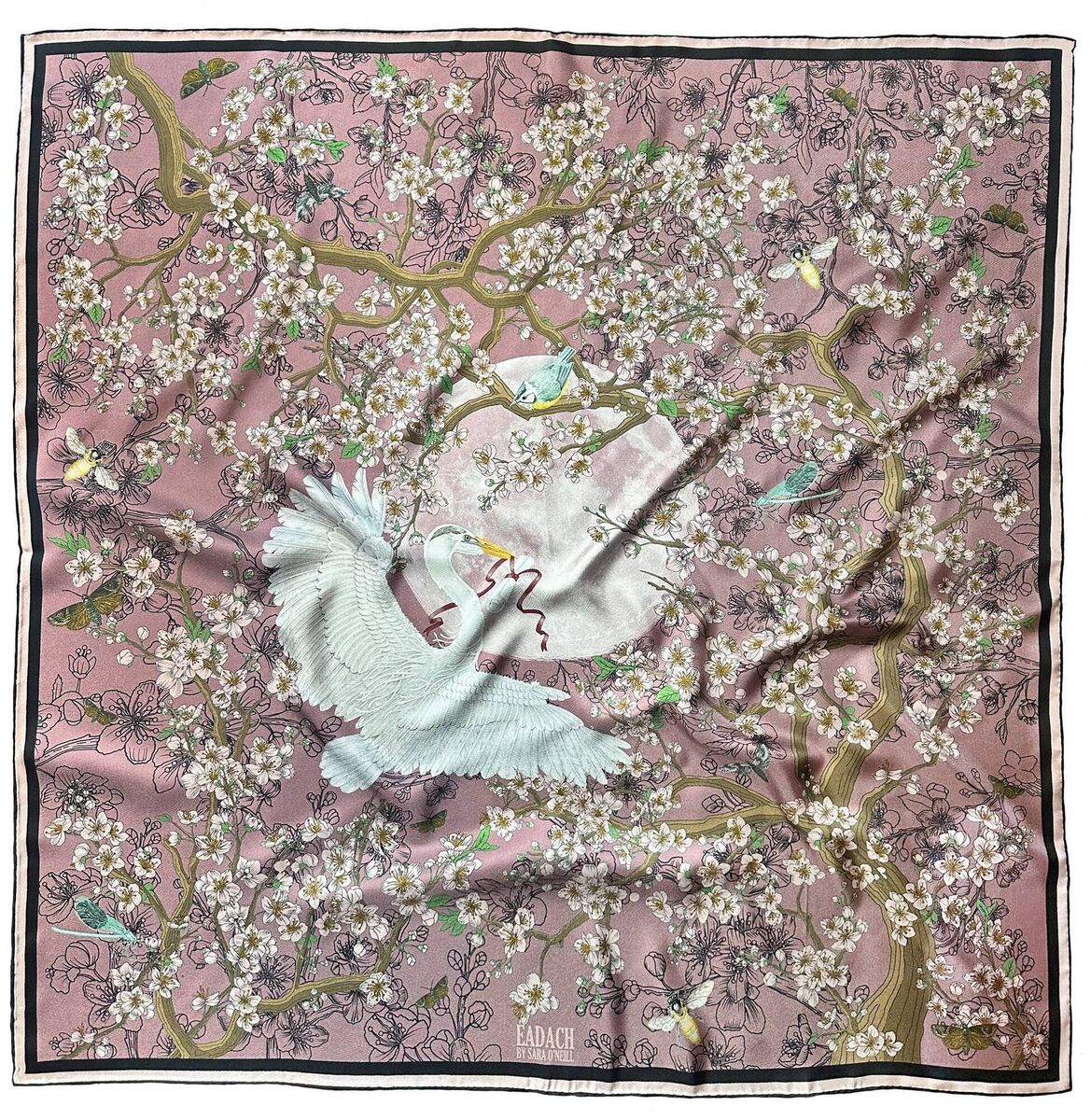 Messenger Silk Scarf in Pink, around €220, Eadach at The Merchant Belfast