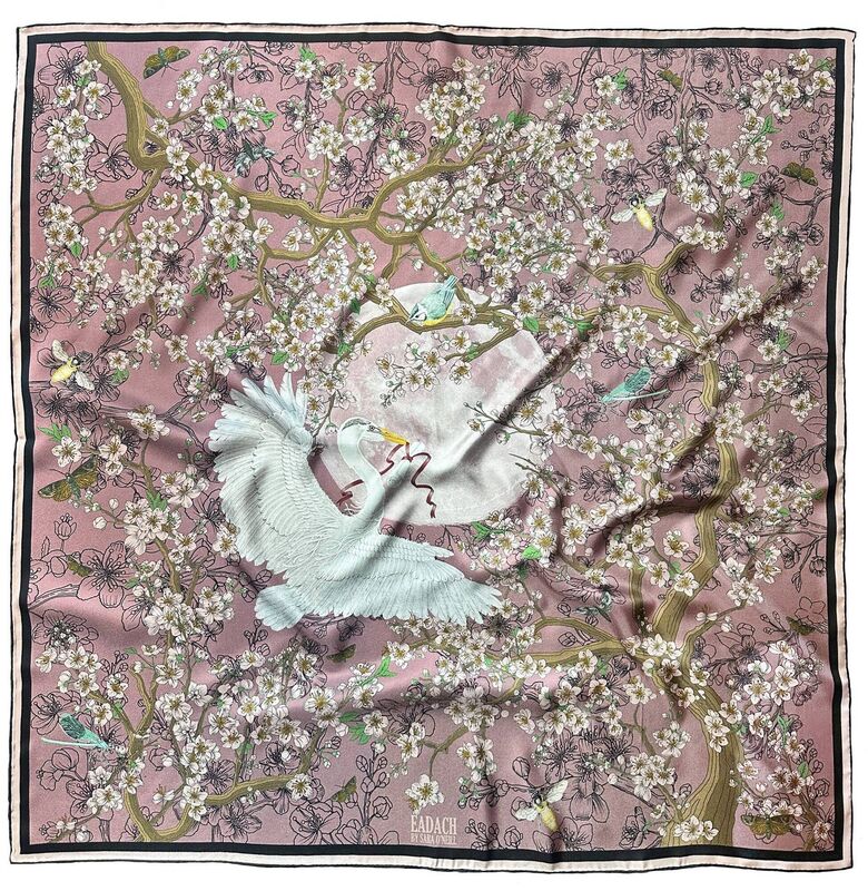 Messenger Silk Scarf in Pink, around €220, Eadach at The Merchant Belfast