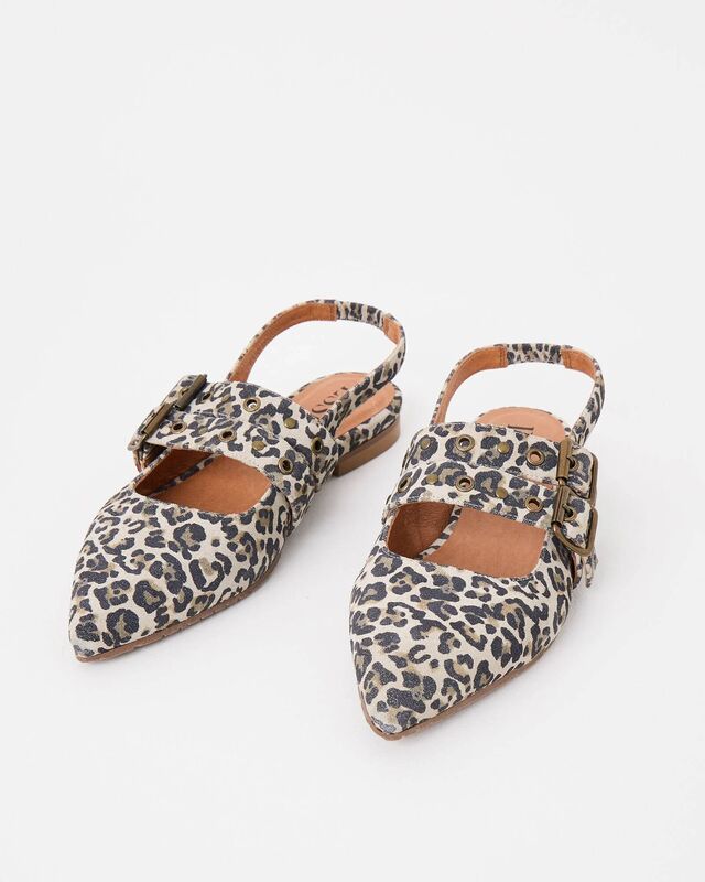 Leopard Print Flat Shoes, €175, Oliver Bonas