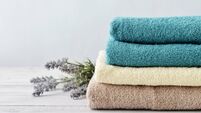 Stack of bath towels