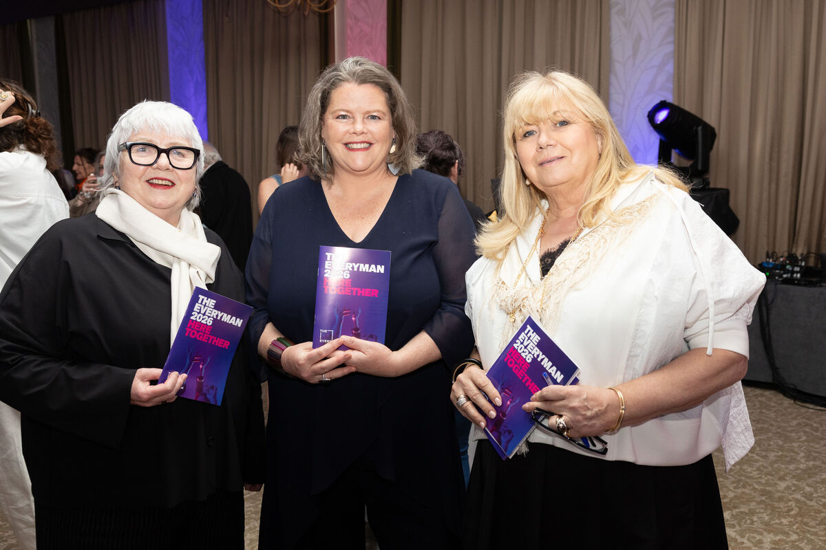Maureen McGlynn, Amy Rowan, and Breda Cashe at the Everyman launch. Photo: Darragh Kane