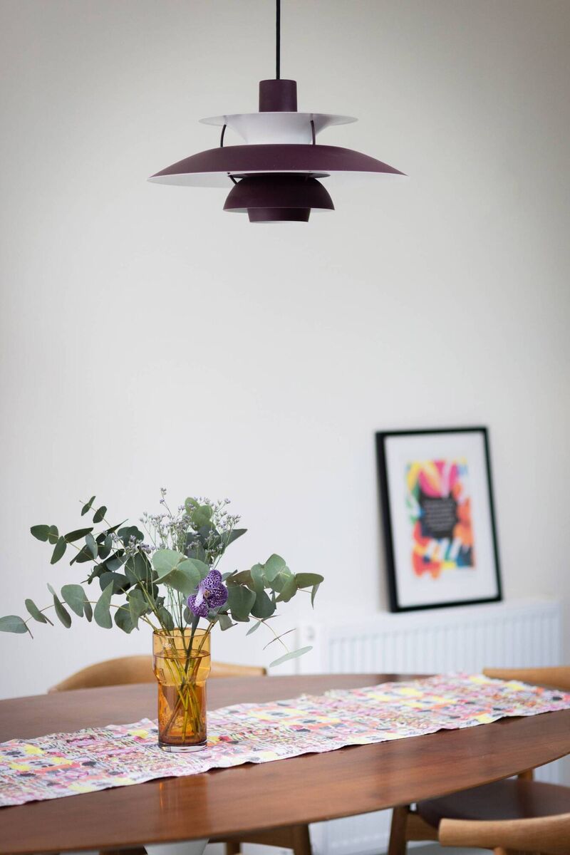 Emily loves this table runner, by her pal, Helen Steele. 