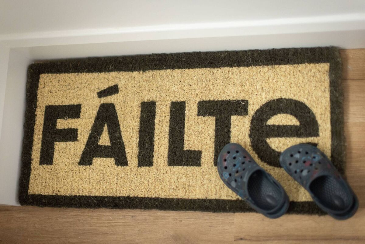 Crocs are parked just inside the front door of Emily Quinn's family home home.