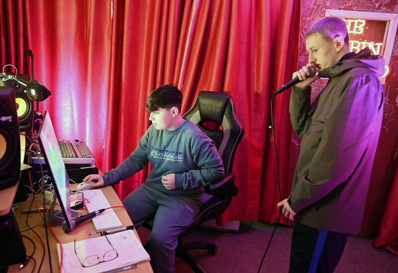 Aaron Foley-Hennessy (left) and Darren Stewart from the Kabin Krew. Picture: Eddie O'Hare