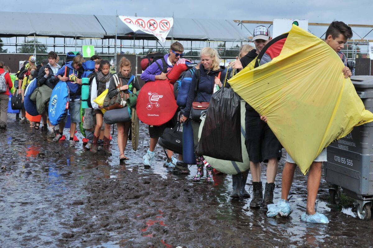 Pukkelpop is rarely as wet as this one. Picture: Georges Gobet/AFP via Getty Images