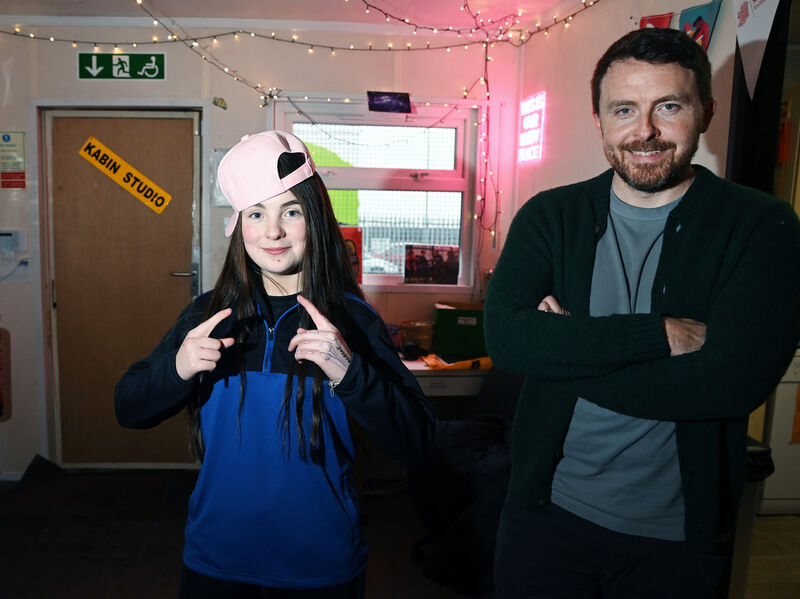 Brendan Canty, director of the award winning film Gealta with Sophia McNamara from the Kabin Krew. Picture: Eddie O'Hare