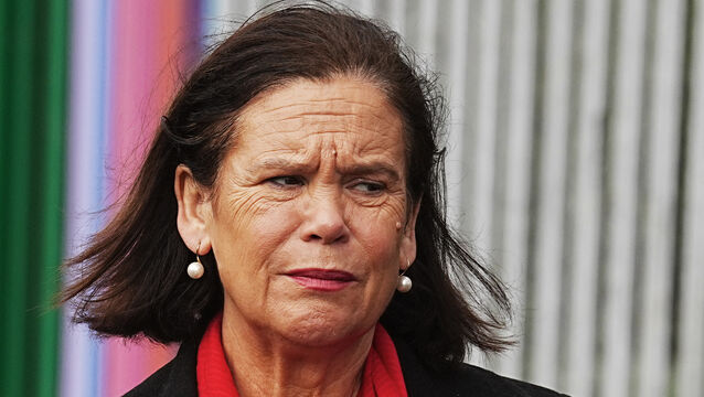 <p>Sinn Féin leader Mary Lou McDonald said workers had been squeezed (Brian Lawless/PA)</p>