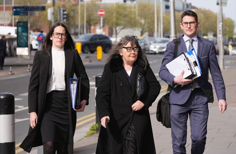 Ammi, Martina and Isaac Burke arrive at the court of appeal in Dublin. Picture: Niall Carson/PA Wire