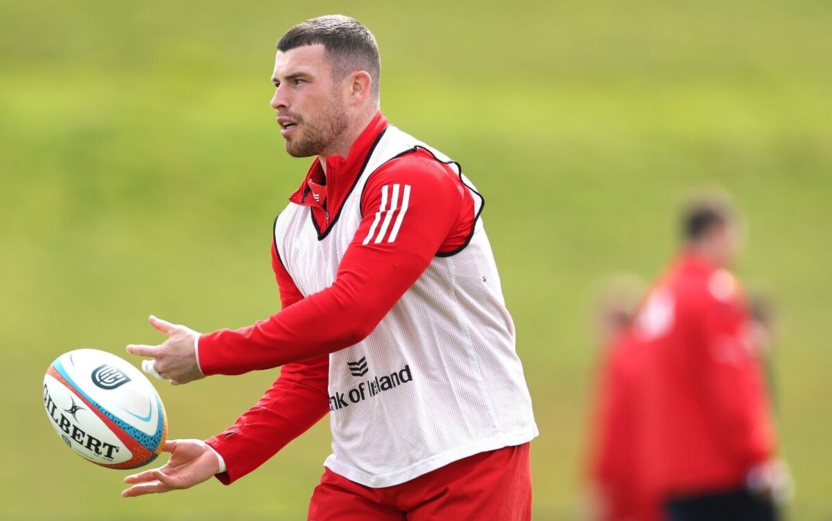 Calvin Nash during a Munster trainign session. Pic: ©INPHO/James Crombie.