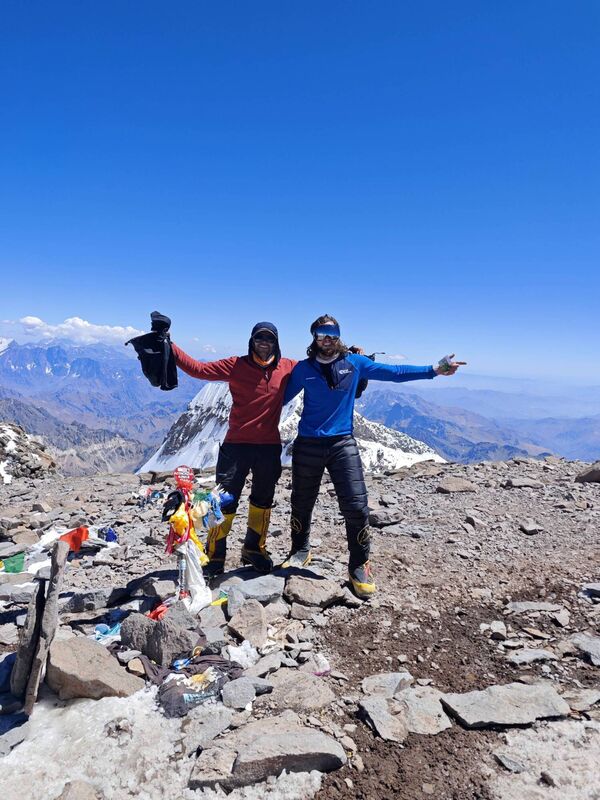 Padraig O'Hora: I went to Mendoza in Argentina to spend a couple of weeks in the Andes climbing