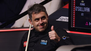 <p>Ronnie O’Sullivan eased into round two at The Crucible (Richard Sellers/PA)</p>