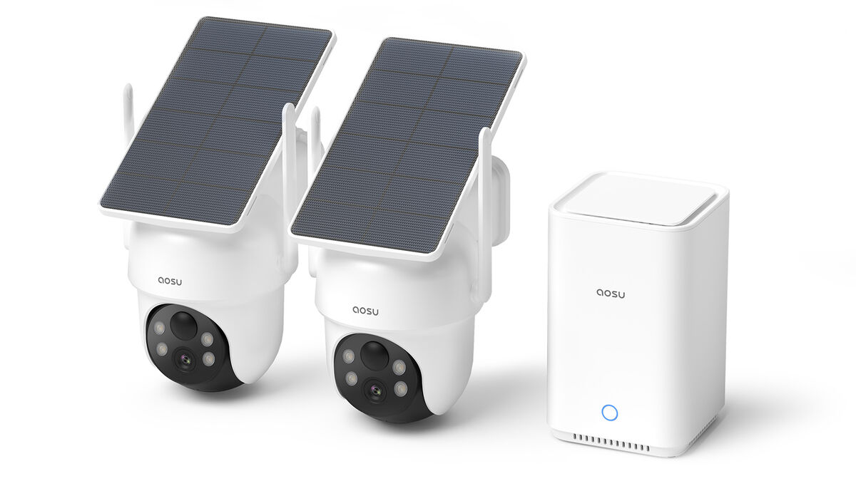 The base station stores footage locally, so you can skip monthly subscription fees if you want. Picture: Aosu.