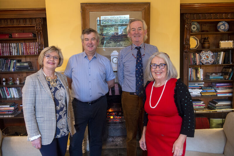  Brothers David and Johnny Fitzgibbon with their wives Gaye and Katie at Aherne's Townhouse &amp; Seafood Restaurant Youghal, Co Cork. Picture: Dan Linehan