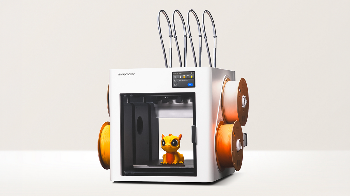 The Snapmaker U1 is a CoreXY 3D printer with a 270mm build volume and four toolheads. Picture: Snapmaker.