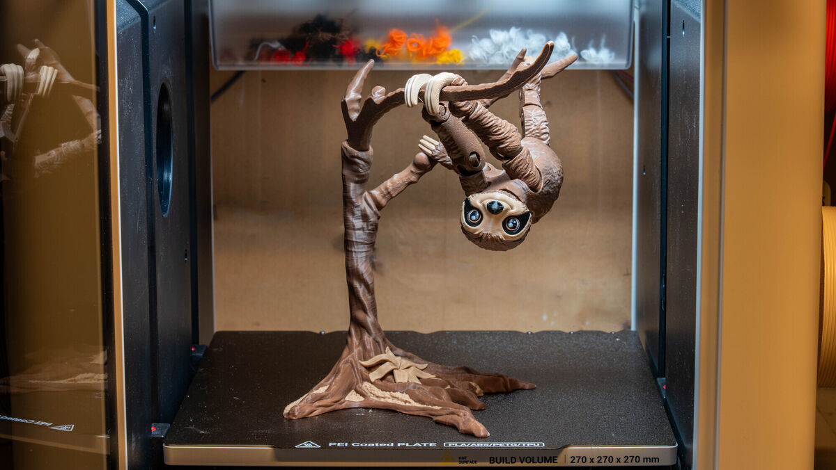 Faster multi-colour prints with dramatically reduced filament waste. Picture: Noel Campion. Faster multi-colour prints with dramatically reduced filament waste. Picture: Noel Campion.