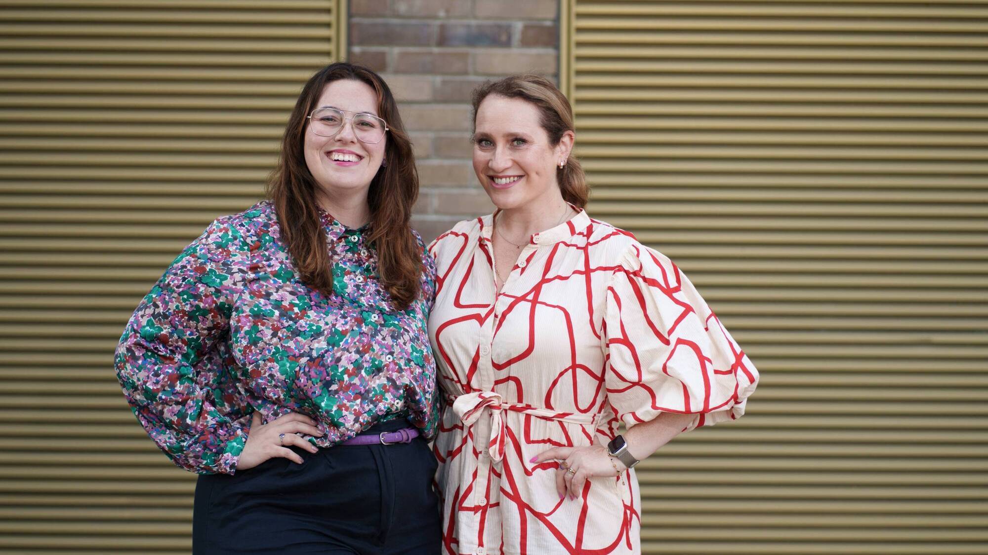 Carolina Lucca, from Brazil, a recipient of the Harris PR bursary, with Sonia Harris Pope, founder and managing director of Harris PR. 